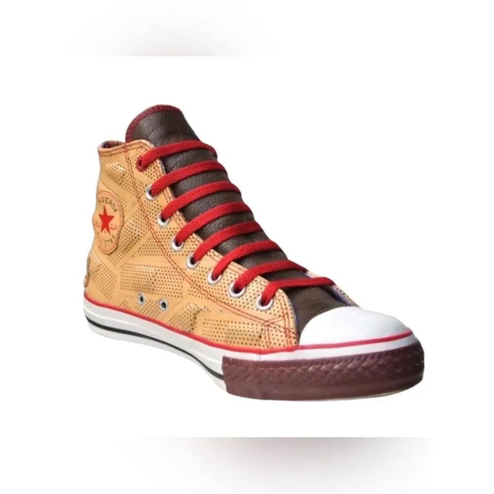 Dr. Romanelli x Converse Chuck Taylor Hi-top Yellow/Brown Sneakers(Sz Men’s 8.5)